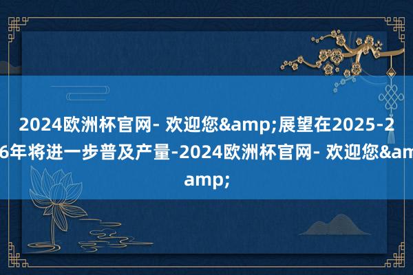 2024欧洲杯官网- 欢迎您&展望在2025-2026年将进一步普及产量-2024欧洲杯官网- 欢迎您&
