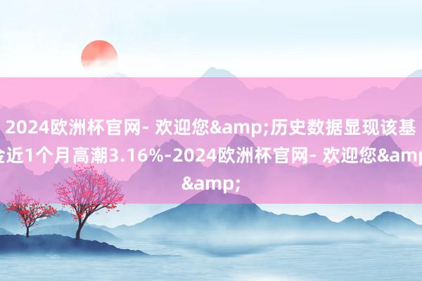 2024欧洲杯官网- 欢迎您&历史数据显现该基金近1个月高潮3.16%-2024欧洲杯官网- 欢迎您&